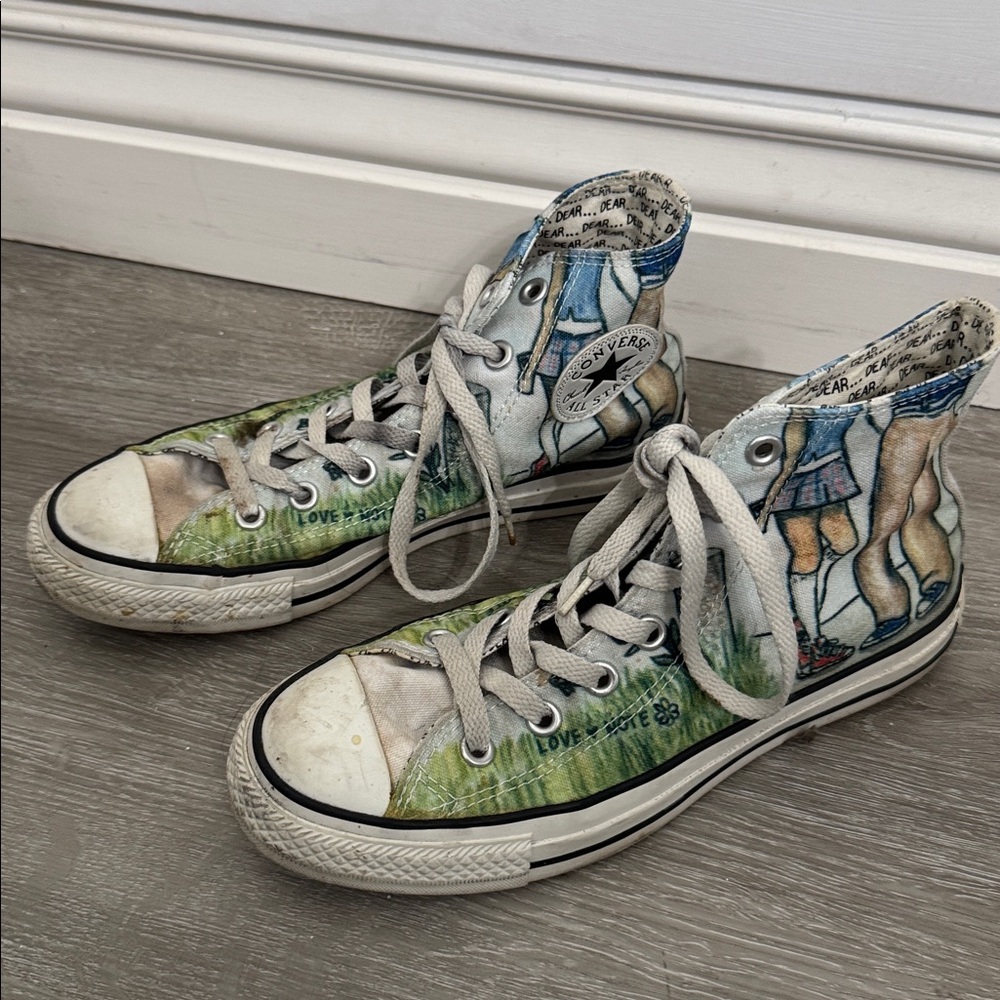 LE Love Note converse Chuck high top woman 7 men’s 5